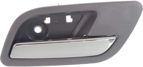 Vista 6 de Para Chevy Tahoe Manija de puerta interior trasera lado del conductor Bisel gris con palanca cromada 2007-2014 Trim:All Submodels