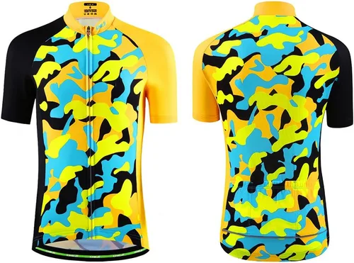 Vista 3 de Ateid Big Girls Cycling Jersey Set Short Sleeve with 3D Padded Shorts