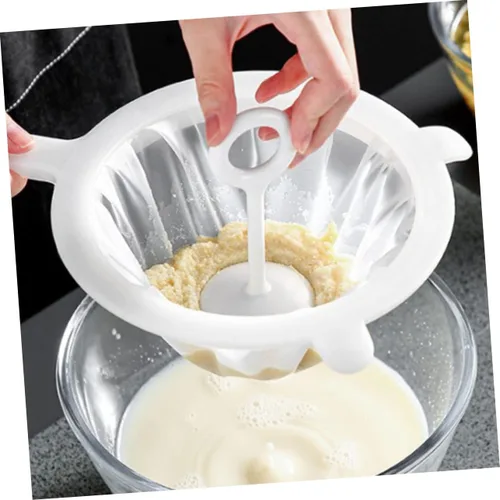 Vista 3 de BESTonZON 2 juegos de colador de malla ultra fina con filtro de malla de barra de prensa para jugo de leche de malla fina colador para uso en cocina