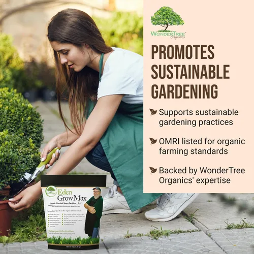 Vista 7 de Eden Grow Max Organic Blended Neem Cake Perfecto para jardinería doméstica, frutas, césped y flores, listado OMRI (3 libras)