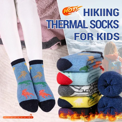 Vista 8 de Eocom 6 pares de calcetines de invierno cálidos de lana para niños y niñas