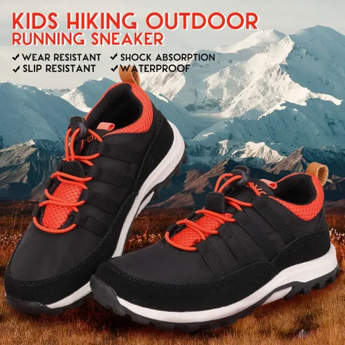 Vista 5 de UOVO Boys Shoes Boys Sneakers Boys Hiking Tennis Running Shoes Kids Waterproof Athletic Outdoor Sneakers Non-Slip Comfortable(LittleBig Boys)