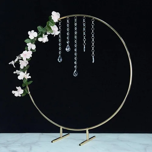 Vista 10 de Simprefine - Juego de 10 jarrones redondos de metal para decoración de boda, centro de mesa, centro de mesa, centro de mesa, para eventos, fiestas