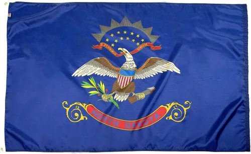 Vista 73 de FlagSource Bandera del estado de Alabama, material de nailon 200D con certificación FMAA, resistente, fabricada en Estados Unidos, resistente a