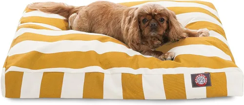 Vista 23 de Majestic Pet Cama rectangular grande para perros con rayas lavable, cama antideslizante y cómoda para mascotas, cama para perros con funda extraíble