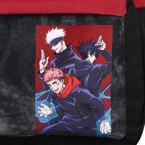 Vista 4 de Mochila de escuela secundaria Jujutsu Kaisen Jujutsu, Negro, osfa