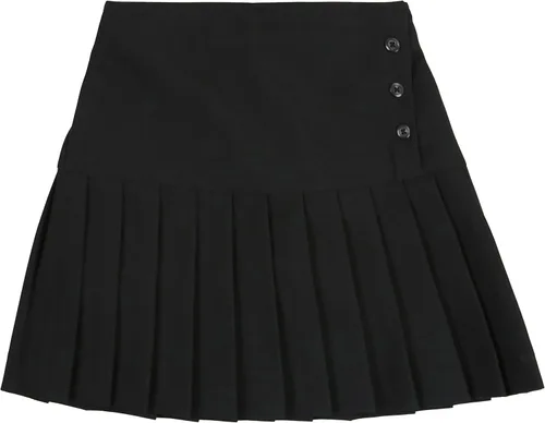 Vista 8 de ToBeInStyle Falda Uniforme Niña Negro - Laterales de botón