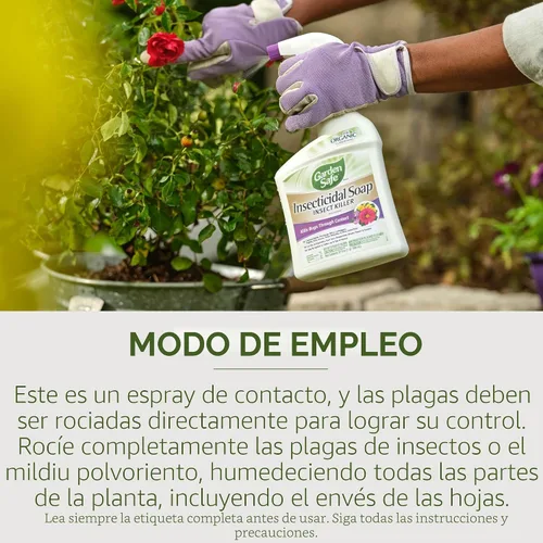 Vista 5 de Jabón insecticida Garden Safe de 32 onzas listo para usar, 1 unidad (paquete de 1)