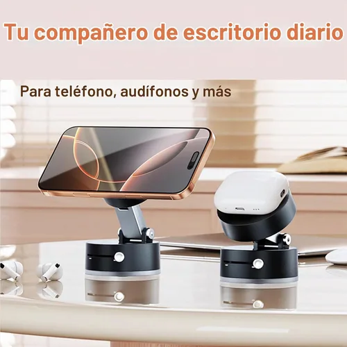 Vista 5 de Soporte magnético para teléfono al vacío, soporte de automóvil con succión de 360°, soporte para teléfono celular compatible con MagSafe