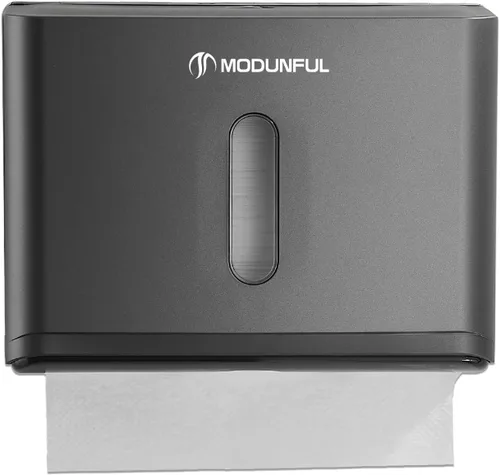 Vista 18 de Dispensador de toallas de papel para montaje en pared, dispensador de toallas de papel multipliegue adhesivo sin taladrar para baños de caravanas