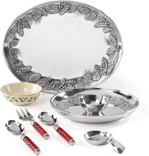 Vista 4 de Lenox 878975 Holiday Jewel - Set de servicio de 3 piezas