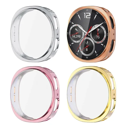 Vista 23 de (Paquete de 4) Funda Protectora de Pantalla Compatible para Samsung Galaxy Watch 6 de 40 mm (Versión 2023) Funda de Silicona Protectora Completa