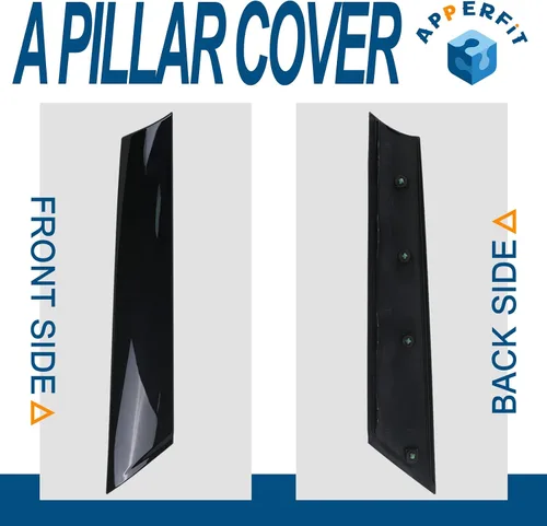 Vista 4 de APPERFiT Moldura de Poste de Parabrisas Cubierta de Pilar A Compatible con Mini Cooper R55 R56 R57 2007-2015 Moldura Lateral Reemplaza 51137272583