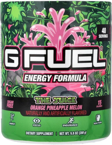 Vista 7 de G Fuel Blue Ice - Bebida energética en polvo, mezcla de cafeína preentrenamiento para juegos, amino de enfoque sin azúcar, vitamina + antioxidantes