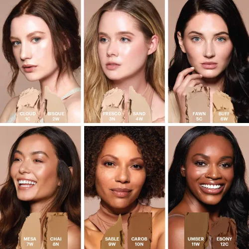 Vista 4 de Glo Skin Beauty Base mineral HD en barra Corrector de maquillaje infundido con ácido hialurónico Cobertura construible, contorno e iluminador