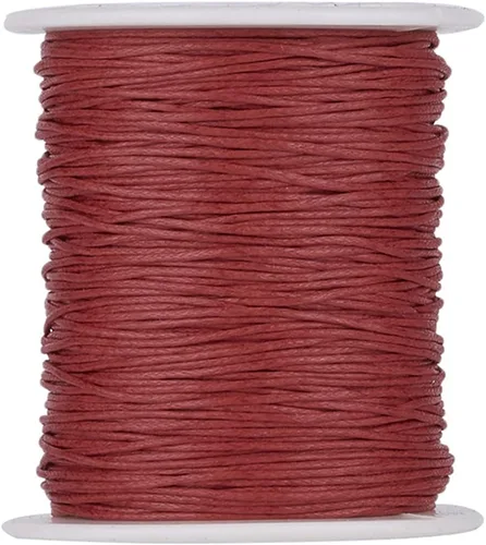 Vista 20 de Cordón de algodón encerado aguamarina de 100 yardas, hilo trenzado para cuentas de cordón de pulsera, collar de alambre de 0.039 pulgadas