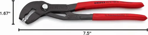 Vista 9 de Knipex Tools 85 51 180 A, pinzas para abrazaderas de manguera de 7.5 pulgadas