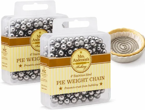 Vista 10 de Mrs. Anderson's Baking Pie Weights Cuentas de Gres de Cerámica Natural para Hornear a Ciegas Resistentes al Calor, Aptas para Alimentos, Fáciles