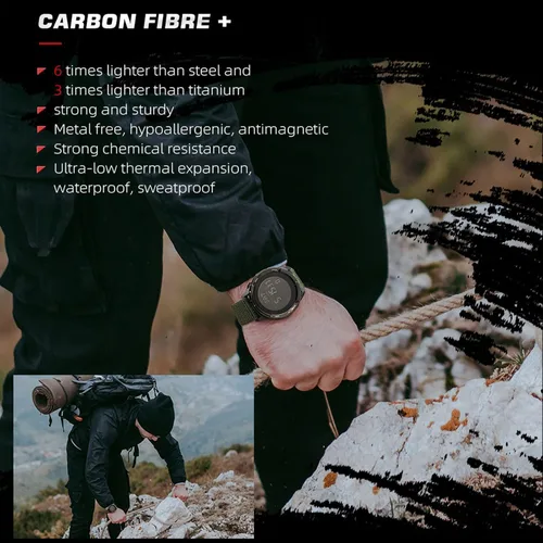 Vista 5 de findtime Reloj digital para hombre, podómetro, contador de pasos, brújula militar, impermeable, reloj deportivo táctico, contador de calorías, reloj