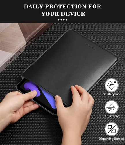 Vista 5 de MoKo Funda para Tablet de 7-8 Pulgadas, Maletín de Cuero PU Estuche Delgado y Elegante Compatible con Nuevo iPad Mini (A17 Pro) 8.3" 2024, iPad Mini