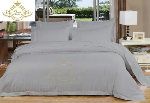 Vista 14 de Corona Collection Hotel beddings 600-thread-count Juego de sábana 100% algodón egipcio, 4 pieza Fit hasta 12" Deep Pocket todo Damask rayas elástica