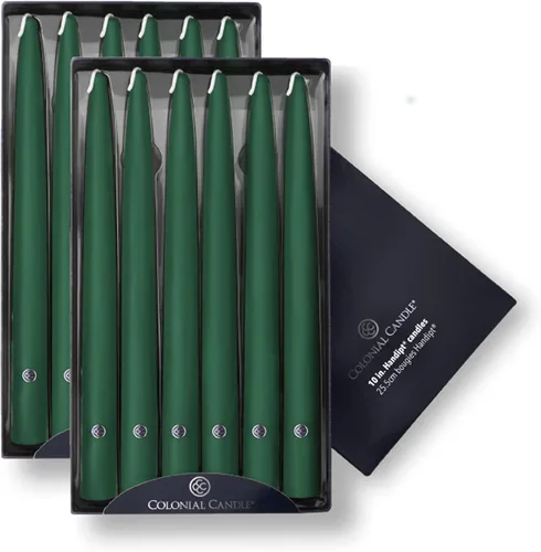 Vista 51 de Colonial Candle Handipt Collection - Vela cónica sin perfume, color blanco, 6 pulgadas, paquete de 12, hasta 4 horas de combustión