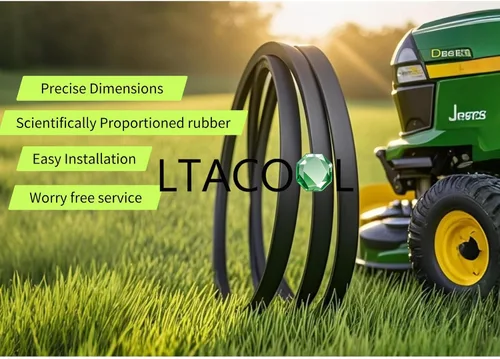 Vista 6 de Correa de repuesto para plataforma de motor a cuchilla de 5/8 "x 153" compatible con Worldlawn 5201008 Hustler 604711 Grass 382097