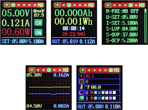 Vista 2 de DROK Regulador de Voltaje Ajustable CC, Convertidor Buck Boost 6.0V-36V 9v 12v a CC 0.6-36V 24v 5A Panel de Fuente de Alimentación, Módulo