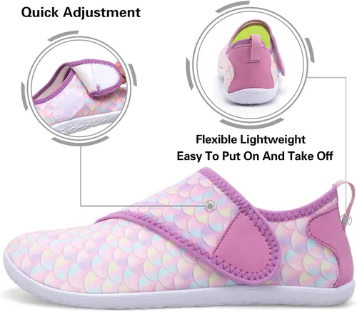 Vista 4 de Lisdwde Zapatos de agua antideslizantes para hombre y mujer, zapatos de natación, deportes de playa, secado rápido, zapatos de calcetín para mujeres