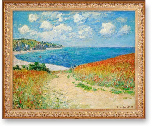 Vista 179 de A&T ARTWORK Antibes Seen from The Salis Gardens de Claude Monet Las Obras de Arte Clásico Mundial Reproducciones, Impresiones de Arte en Lienzo