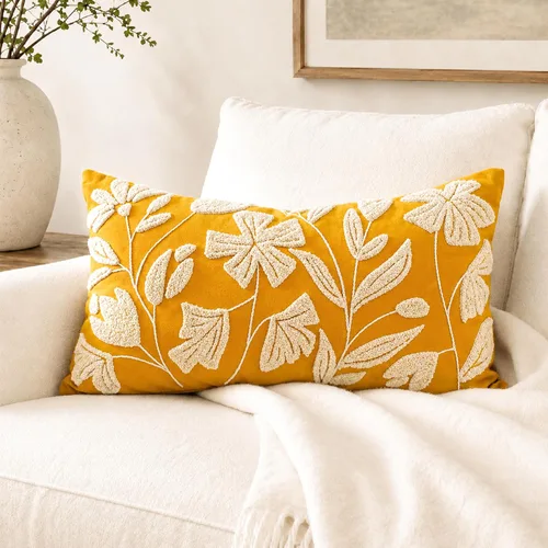 Vista 28 de BlissBlush - Funda de almohada lumbar decorativa de 12 x 20 pulgadas, funda de almohada de terciopelo beige neutro para sofá, sala de estar, cojín