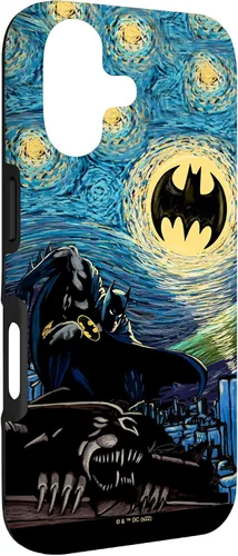 Vista 3 de DC Comics Batman Starry Night Style Painting Case para iPhone 17