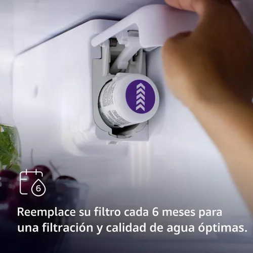 Vista 8 de Everydrop by Whirlpool - Filtro para refrigerador de hielo y agua 1, morado, EDR1RXD1