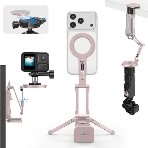 Vista 12 de OMOTON TP02-Ultra Multi-Device Camera & Phone Mount with 1/4" Adapter Black