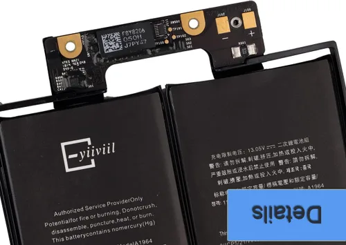 Vista 3 de Batería A1964 compatible con MacBook Pro 13 A1989 2018 Año EMC3214 A1990 020-0249 con herramientas