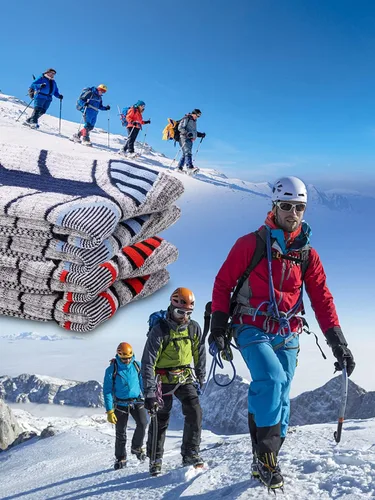 Vista 6 de Calcetines de esquí para mujeres y hombres, calcetines térmicos para esquí y snowboard, clima frío, calcetines de rendimiento de invierno, paquete