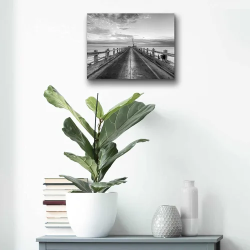Vista 7 de Epic Art 'Carpinteria Pier View II' by Chris Moyer, Acrylic Glass Wall Art, 16"x12