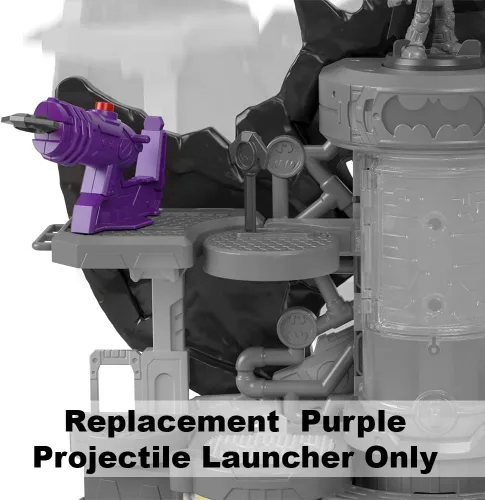 Vista 4 de Imaginext Pieza de repuesto DC Super-Friends Bat-Tech Batcueva - GYV24 ~ Lanzador de proyectiles púrpura de repuesto