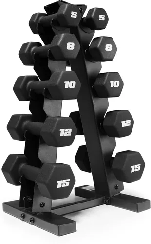 Vista 10 de CAP Pares y juegos de mancuernas de neopreno Barbell Negro