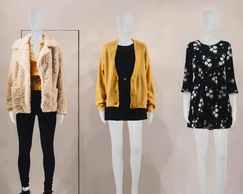 Vista 6 de Maniquí de maniquí femenino de 69 pulgadas, maniquí realista de cuerpo completo, giros de cabeza con base de metal, plástico para adultos