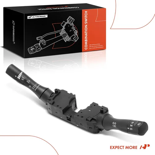 Vista 9 de Interruptor de señal de giro A-Premium, atenuador de faros, luz de estacionamiento, conjunto de palanca del interruptor de limpiaparabrisas