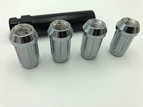 Vista 2 de Cromo 10x1.25 MM Bloqueo ATV Lug Nuts Llave W para Kawasaki, Honda, Suzuki, Yamaha, Arctic Cat
