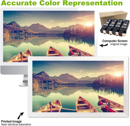 Vista 4 de Offstar Cartucho de tóner de repuesto para impresora Xerox Phaser 6140 106R01480 106R01477 106R01478 106R01479 (paquete de 4) negro, cian, magenta