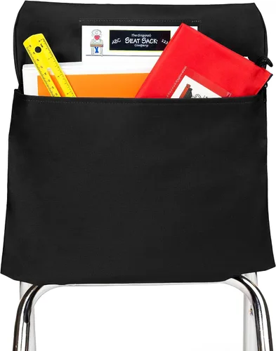 Vista 13 de Seat Sack 30112 bolsillo de almacenamiento, estándar, grado Pre K – 12 pulgadas, pequeño, color negro