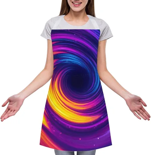 Vista 24 de Delantal de moda para mujer, resistente al agua, babero de bolsillo grande para cocina, lavavajillas