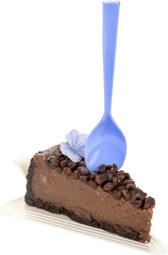 Vista 14 de Restaurantware Cucharas de postre de 4.5 x 1 pulgada, 100 cucharas desechables de degustación, asas resistentes, cucharas de plástico amarillo bebé
