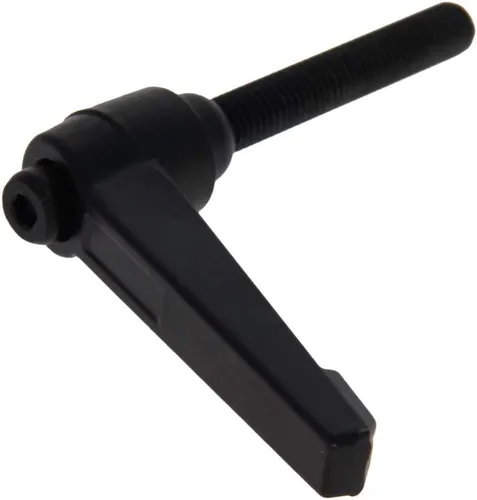 Vista 11 de Othmro 1 manija de palanca de sujeción con rosca M10, palanca de trinquete de botón de aleación de aluminio, mango de bloqueo ajustable con perno 1