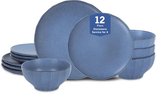 Vista 10 de Stone Lain Rio - Juego de 4 tazones de cerámica gres, color beige