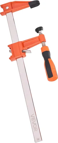 Vista 12 de VEVOR Abrazaderas de barra para carpintería, paquete de 2 abrazaderas de 6 pulgadas y 2 paquetes de 12 pulgadas, abrazadera F bloqueable con límite