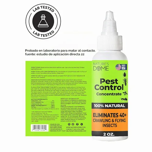 Vista 2 de Nature's Dome Spray concentrado de control de plagas de 2 onzas Spray de insectos y hormigas – Cada botella hace 16 onzas Spray de insectos